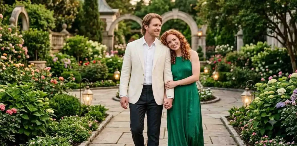 Couple sharing a loving anniversary moment
