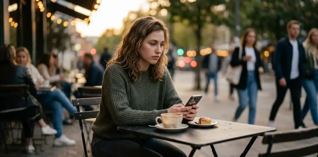 Couple sitting apart after an emotional conversation