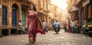 Saree Captions
