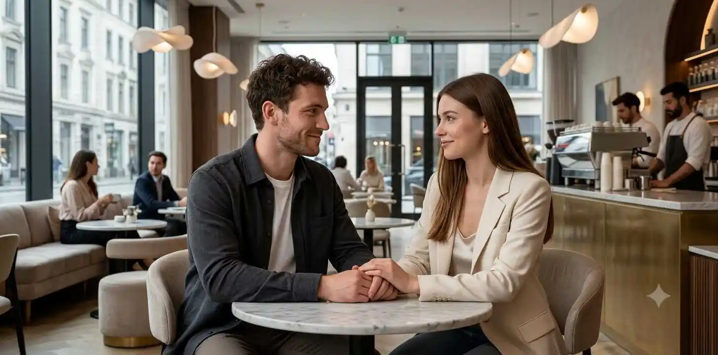 Young couple enjoying their new relationship together